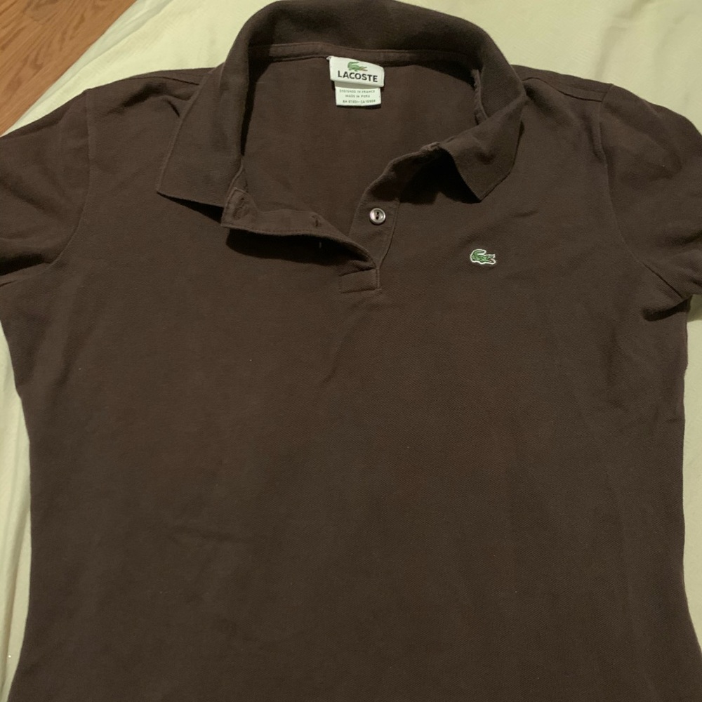 Brown LaCoste Polo Shirt